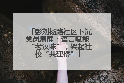 彭刘杨路社区下沉党员易静：语言赋能“老汉味”，架起社校“共建桥”