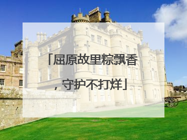 屈原故里粽飘香，守护不打烊