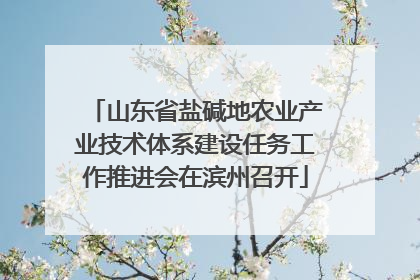 山东省盐碱地农业产业技术体系建设任务工作推进会在滨州召开
