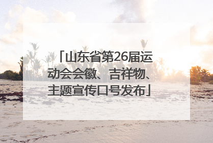 山东省第26届运动会会徽、吉祥物、主题宣传口号发布