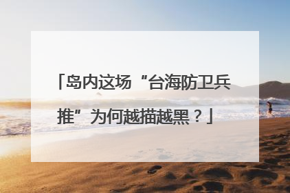 岛内这场“台海防卫兵推”为何越描越黑？