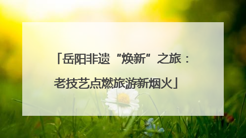 岳阳非遗“焕新”之旅：老技艺点燃旅游新烟火