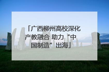 广西柳州高校深化产教融合 助力“中国制造”出海