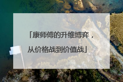康师傅的升维博弈，从价格战到价值战