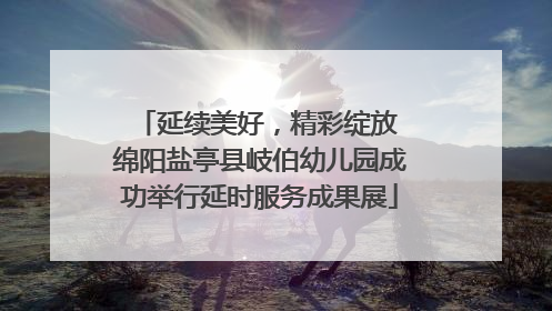 延续美好，精彩绽放 绵阳盐亭县岐伯幼儿园成功举行延时服务成果展