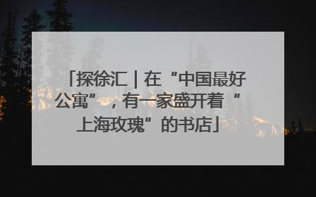 探徐汇｜在“中国最好公寓”，有一家盛开着“上海玫瑰”的书店