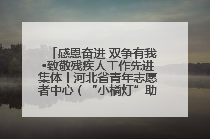 感恩奋进 双争有我•致敬残疾人工作先进集体丨河北省青年志愿者中心（“小橘灯”助残接力计划实施团队）：用温暖陪伴，守护特殊孩子成长