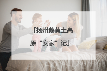 扬州鹅黄土高原“安家”记