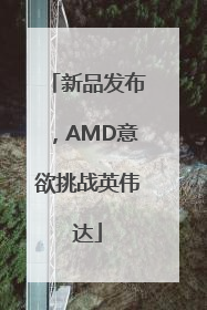 新品发布，AMD意欲挑战英伟达
