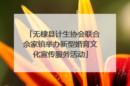 无棣县计生协会联合佘家镇举办新型婚育文化宣传服务活动