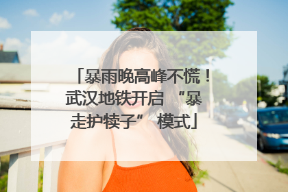 暴雨晚高峰不慌！武汉地铁开启 “暴走护犊子” 模式