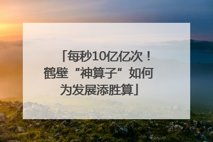 每秒10亿亿次！鹤壁“神算子”如何为发展添胜算