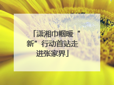 潇湘巾帼暖“新”行动首站走进张家界
