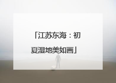 江苏东海：初夏湿地美如画