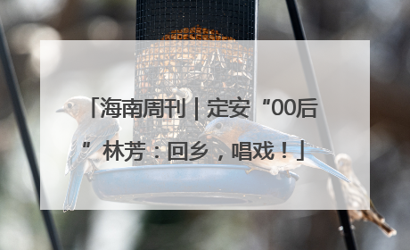 海南周刊｜定安“00后”林芳：回乡，唱戏！
