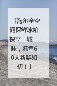 海尔全空间保鲜冰箱探享一城一味，冻鱼60天新鲜如初！