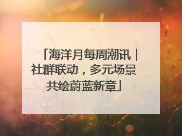海洋月每周潮讯｜社群联动，多元场景共绘蔚蓝新章