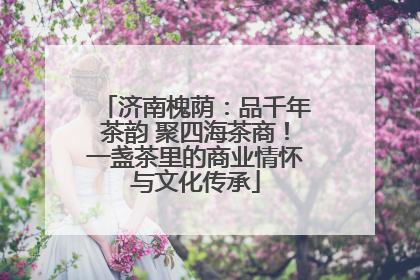 济南槐荫：品千年茶韵 聚四海茶商！一盏茶里的商业情怀与文化传承