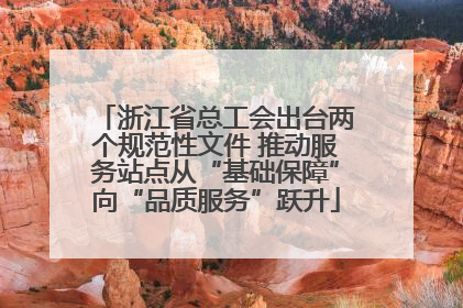 浙江省总工会出台两个规范性文件 推动服务站点从“基础保障”向“品质服务”跃升
