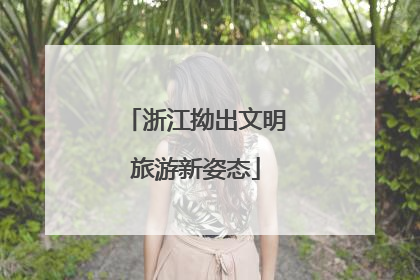 浙江拗出文明旅游新姿态