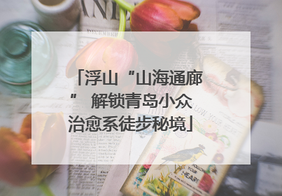 浮山“山海通廊” 解锁青岛小众治愈系徒步秘境