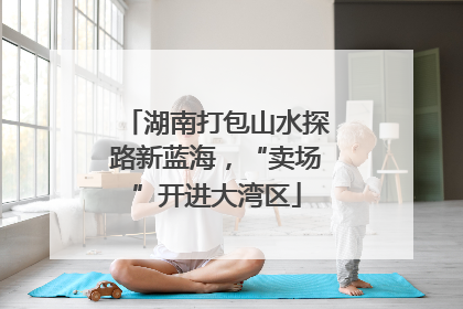 湖南打包山水探路新蓝海，“卖场”开进大湾区