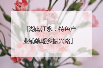 湖南江永：特色产业铺就瑶乡振兴路
