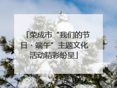 荣成市“我们的节日・端午”主题文化活动精彩纷呈