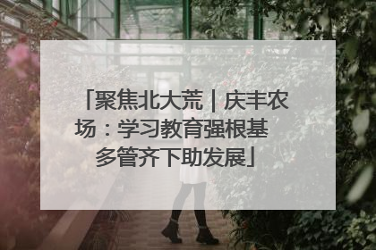 聚焦北大荒｜庆丰农场：学习教育强根基 多管齐下助发展