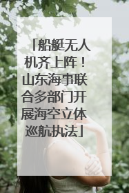 船艇无人机齐上阵！山东海事联合多部门开展海空立体巡航执法