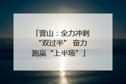 营山：全力冲刺“双过半” 奋力跑赢“上半场”