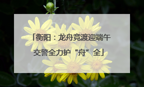 衡阳：龙舟竞渡迎端午 交警全力护“舟”全