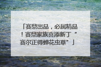 赛鼎出品，必属精品！赛鼎家族喜添新丁“赛尔正得蝉花虫草”