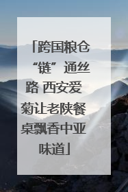 跨国粮仓“链”通丝路 西安爱菊让老陕餐桌飘香中亚味道