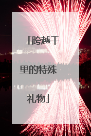 跨越千里的特殊礼物
