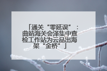 通关“零延误”：曲靖海关会泽集中查检工作站为云品出海架“金桥”