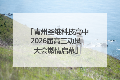 青州圣维科技高中2026届高三动员大会燃情启幕