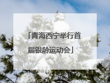 青海西宁举行首届银龄运动会