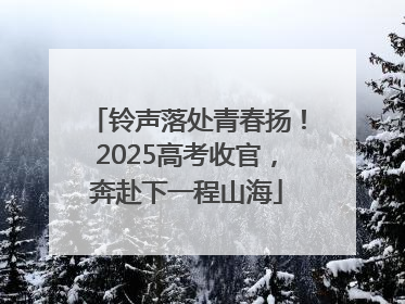 铃声落处青春扬！2025高考收官，奔赴下一程山海