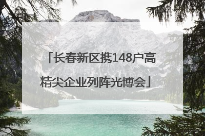 长春新区携148户高精尖企业列阵光博会