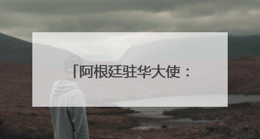 阿根廷驻华大使：发展中国家以中国模式为范本应对挑战