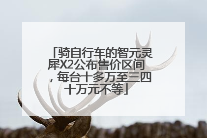 骑自行车的智元灵犀X2公布售价区间，每台十多万至三四十万元不等