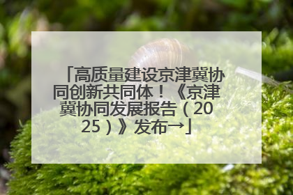 高质量建设京津冀协同创新共同体！《京津冀协同发展报告（2025）》发布→