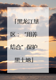 黑龙江垦区：“用养结合”保护黑土地