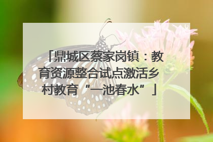 鼎城区蔡家岗镇：教育资源整合试点激活乡村教育“一池春水”