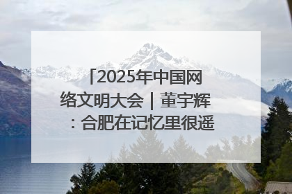 2025年中国网络文明大会｜董宇辉：合肥在记忆里很遥远也很亲切