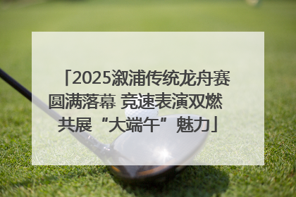 2025溆浦传统龙舟赛圆满落幕 竞速表演双燃 共展“大端午”魅力