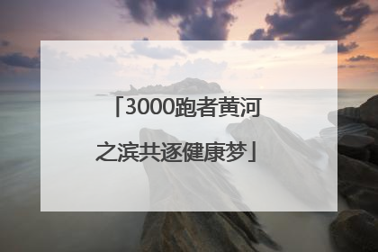 3000跑者黄河之滨共逐健康梦